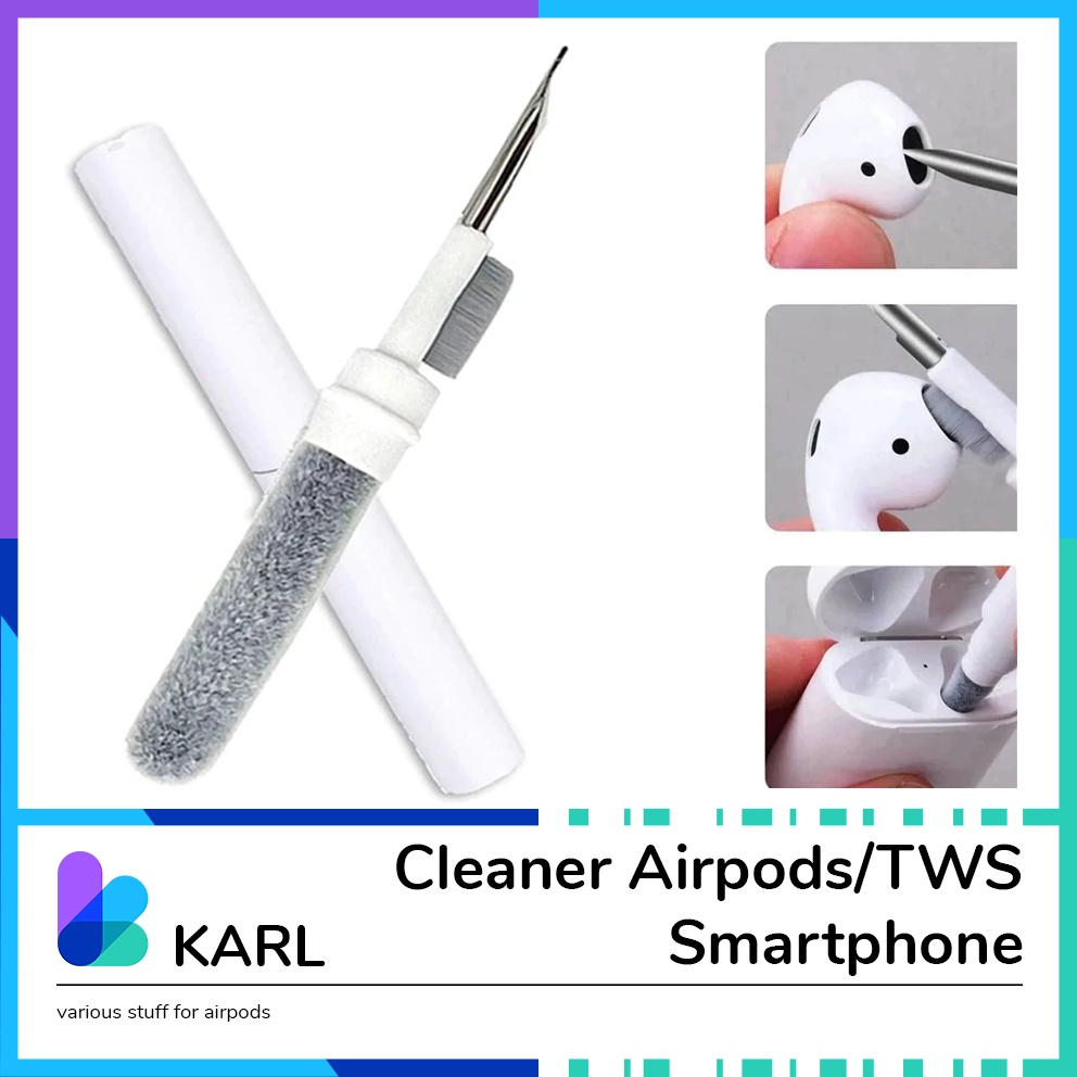 Cleaner Pembersih Airpods Bluetooth Headset Inpods TWS for Smartphone Earpods CleaningTool Kits 3 Set Pembersih Inpods Headset