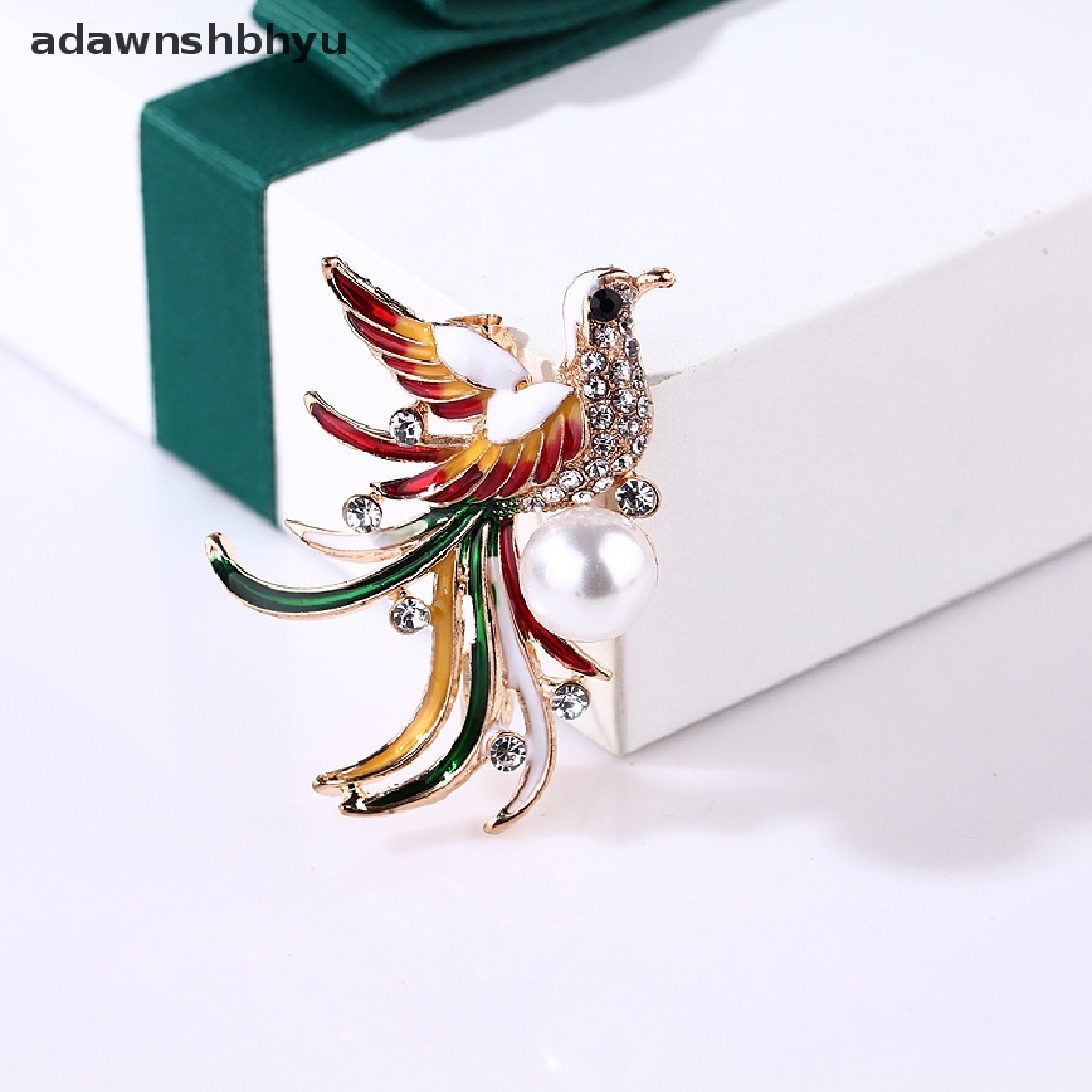 Adawnshbhyu Wanita Flamingo Crystal Bird Phoenix Animal Bird Owl Breastpin Bros Pin Perhiasan ID