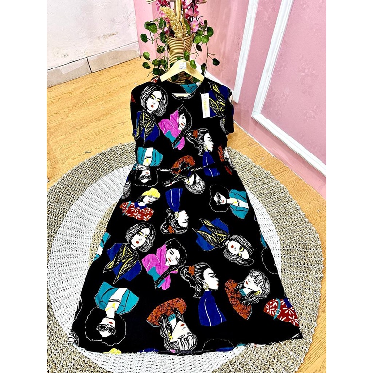 DASTER MOTIF GIRL RETRO