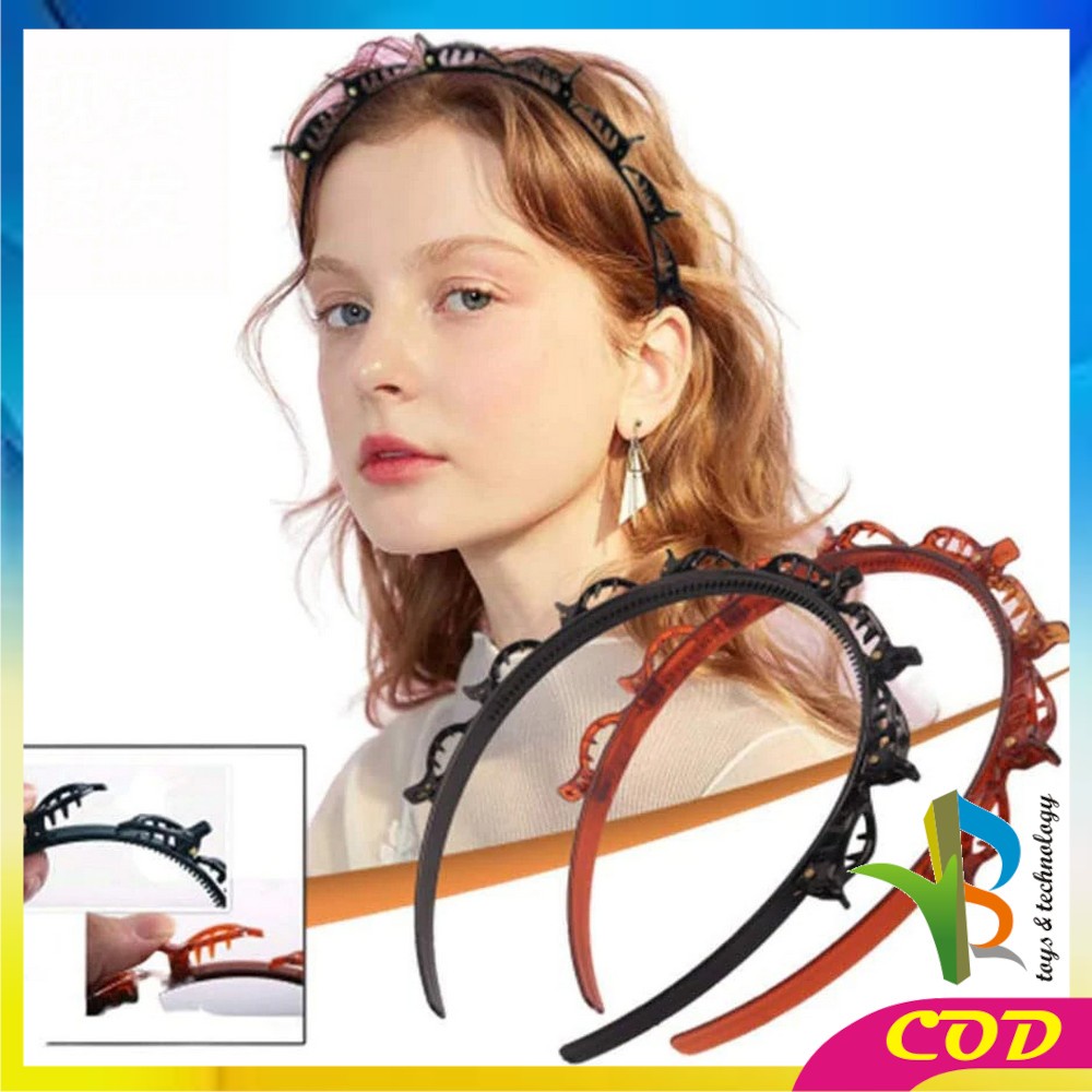 RB-C71 96 Headband Bando Korea Style Bandana Polos Bendo Kain Motif Impor / Bando Jepit Rambut