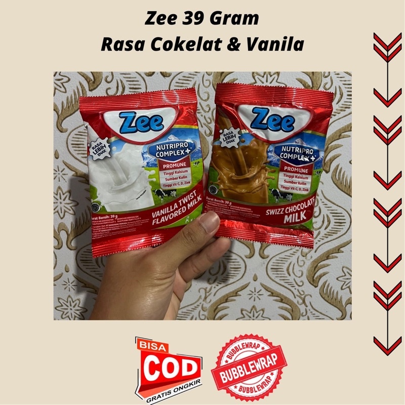 Zee 39 Gram Sachet Rasa Cokelat &amp; Vanilla