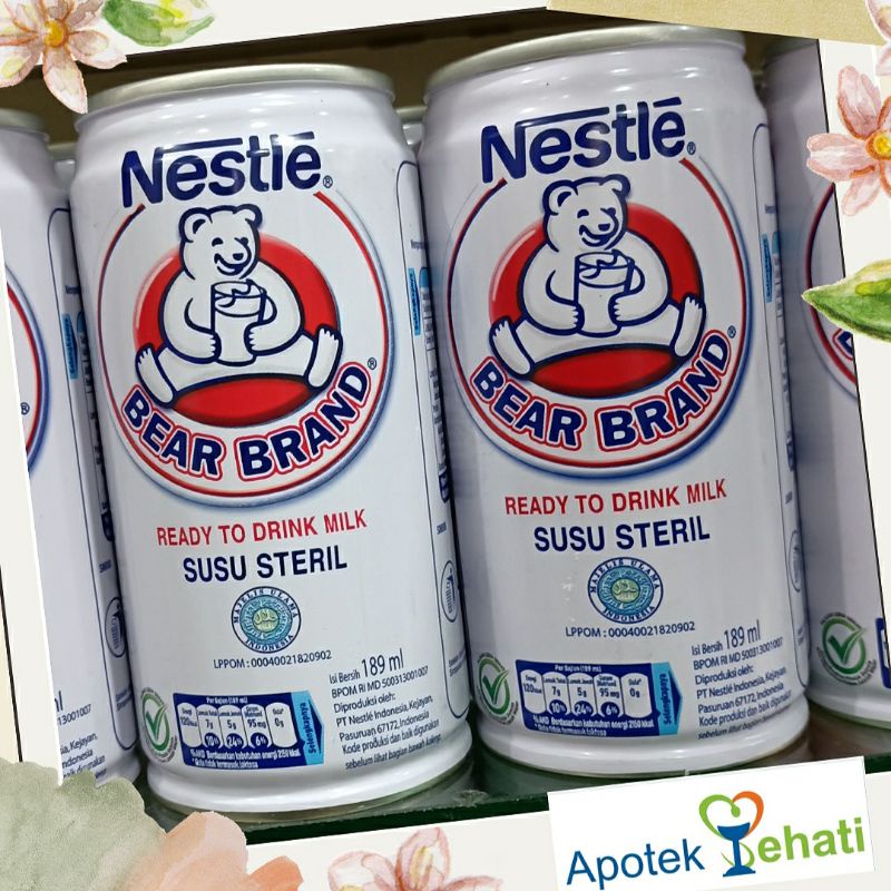 

Susu Steril Bear Brand / Susu Cap Beruang 189 mL