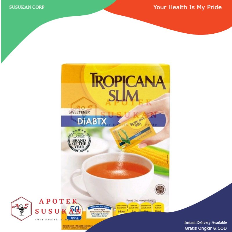 

Tropicana Slim Diabtx Sweetener isi 50 Sachet Pemania untuk Diabetes