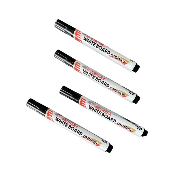

MONTANA Spidol Whiteboard Papan Tulis Tinta Hitam - Isi 12pcs