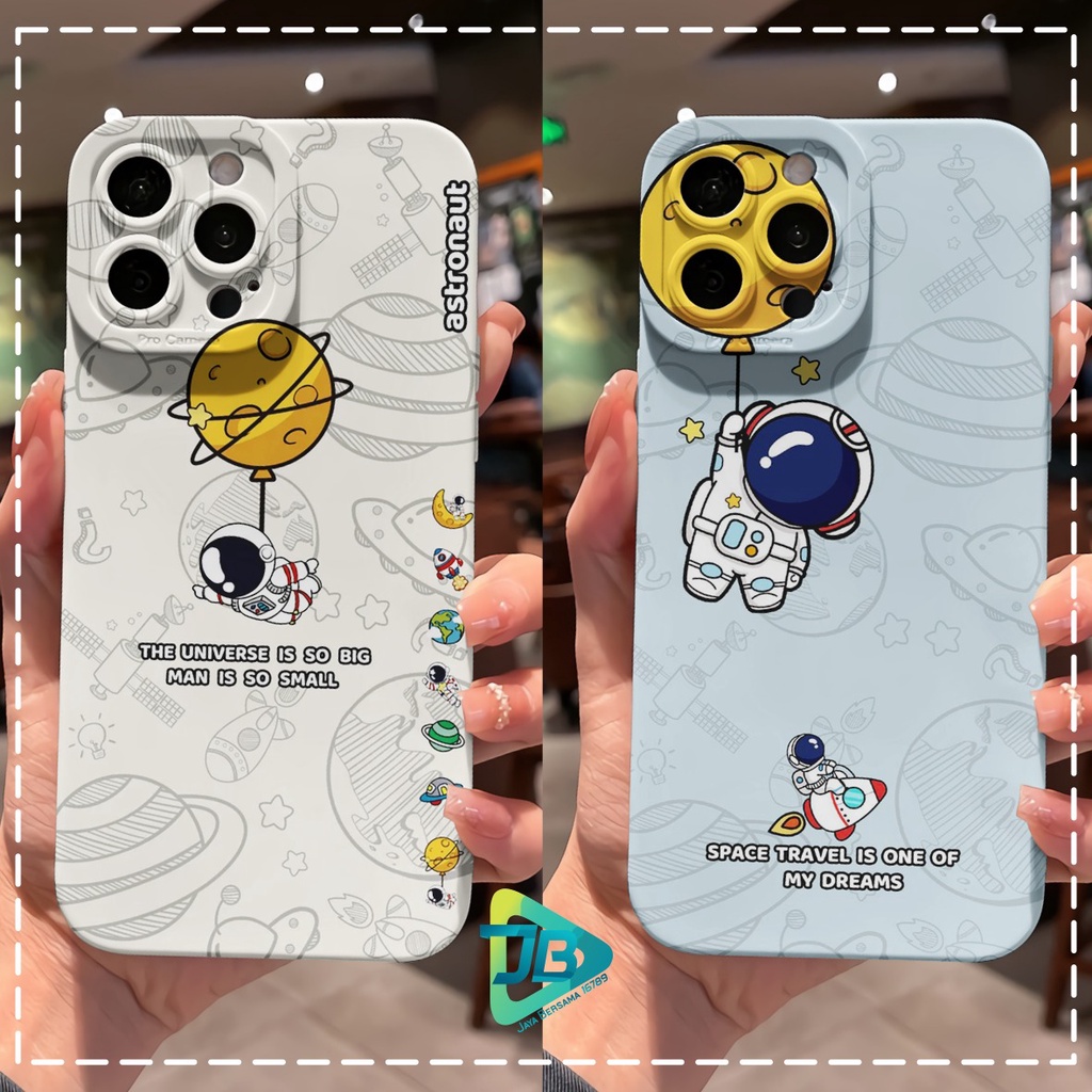 CUSTOM CASE SOFTCASE SILIKON PROCAMERA ASTRONOUT CUSTOM OPPO REALME VIVO XIAOMI SAMSUNG INFINIX IPHONE FOR ALL TYPE JB6270