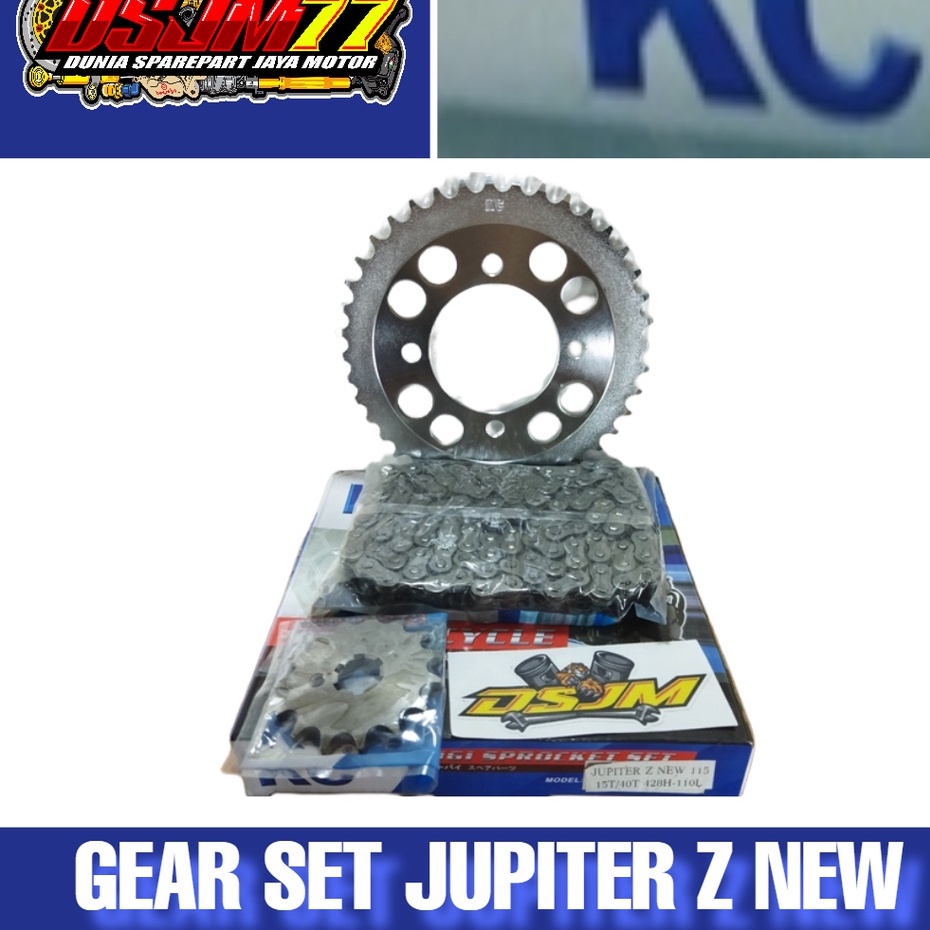 GEAR SET JUPITER Z NEW 115 GIR PAKET JUPITER Z NEW 115 GIRSET JUPITER Z 115 GIR DEPAN BELAKANG RANTA