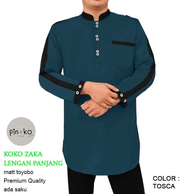 PIK - Koko Kurta Zaka Lengan Panjang JUMBO - S, M, L, XL, XXL, 3XL / Koko Pria Jumbo/ Pakaian Muslim Pria/ Fashion Muslim Pria Jumbo