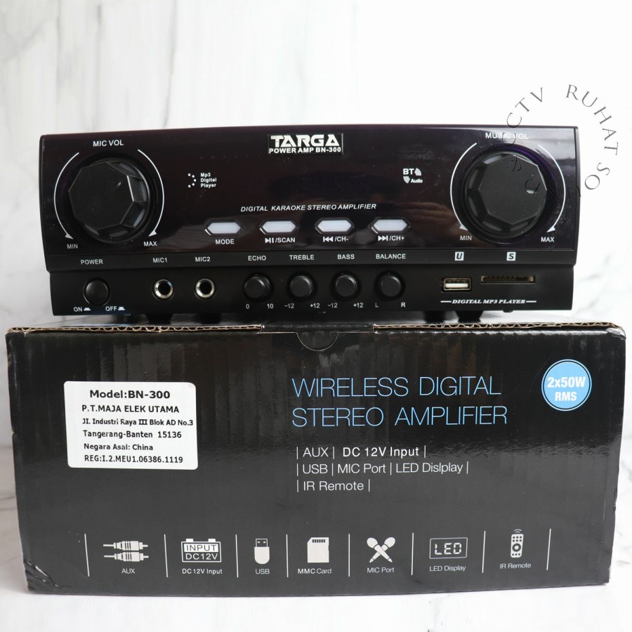 amplifier targa bn 300 bluetooth