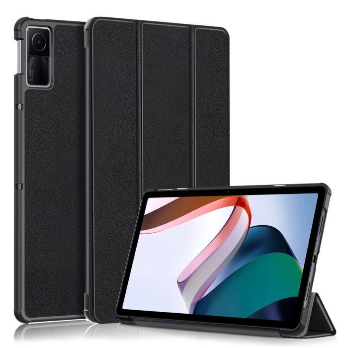 Leather Flip Case Xiaomi Redmi Pad 10.61&quot; Magnetic Auto Sleep Casing Black / Softcase Redmi Pad 10.61 TPU Tablet / Flip Case Bluemoon