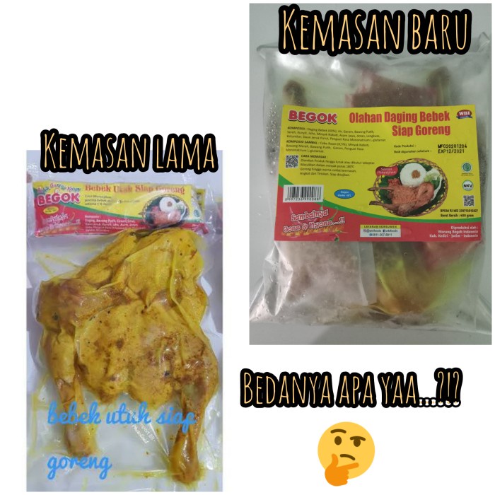 

Begok Bebek Goreng Utuh Siap Goreng - Vakum Frozen Food Tx0637
