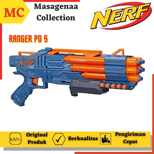 Tembak Tembakan Pistol Pistolan Mainan Maenan Nerf Elite Elit 2.0 Ranger PD 5 PD5 Blaster Shotgun Sh