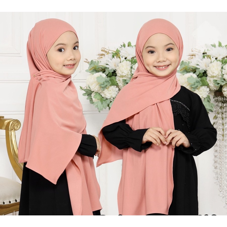 Pastan Anak- Pashmina Instan Anak Jersey PREMIUM TEBAL- PASHMINA JERSEY