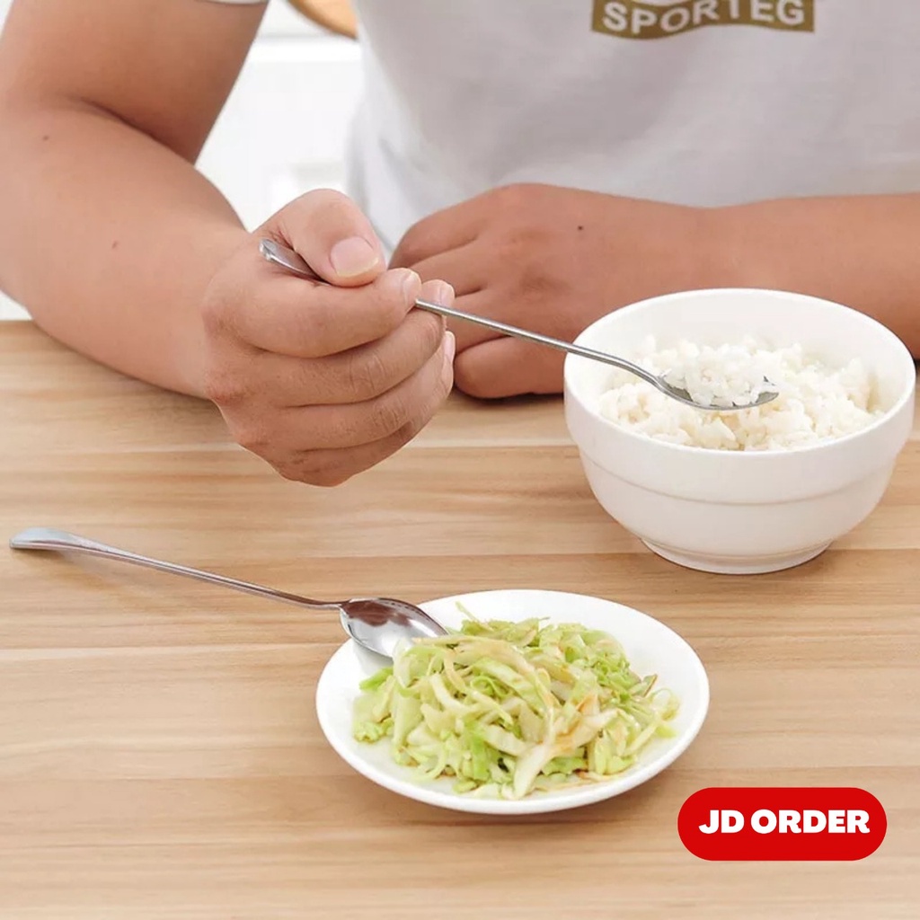 Sendok Teh Gagang Panjang Long Handle Tea Spoon Stainless Steel