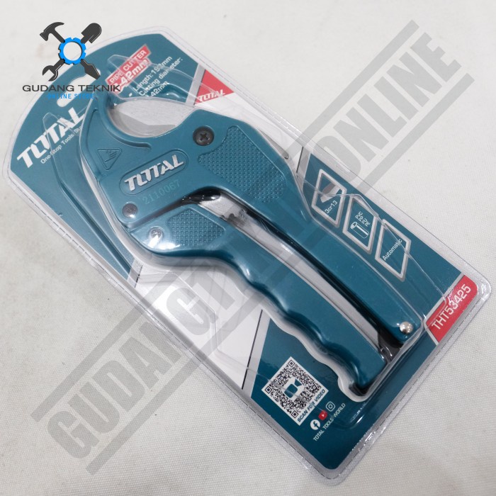 Gunting Potong Pipa PVC 3-42mm THT53425 TOTAL / Pipe Cutter Paralon 3-42mm THT 53425 TOTAL