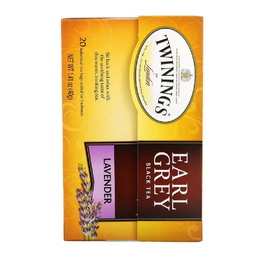 Twinings of London Earl Grey Black Tea Lavender Tea Bag  20s x 2gr