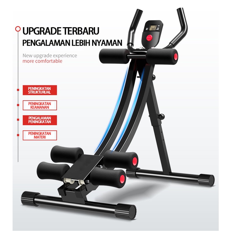 Alat Olahraga Fitness Alat Gym Rumah Abdominal Latihan Perut Pembentuk Otot Ab Coaster / spinning bike olahraga fitness gym yoga roller abdominal latihan perut SP54