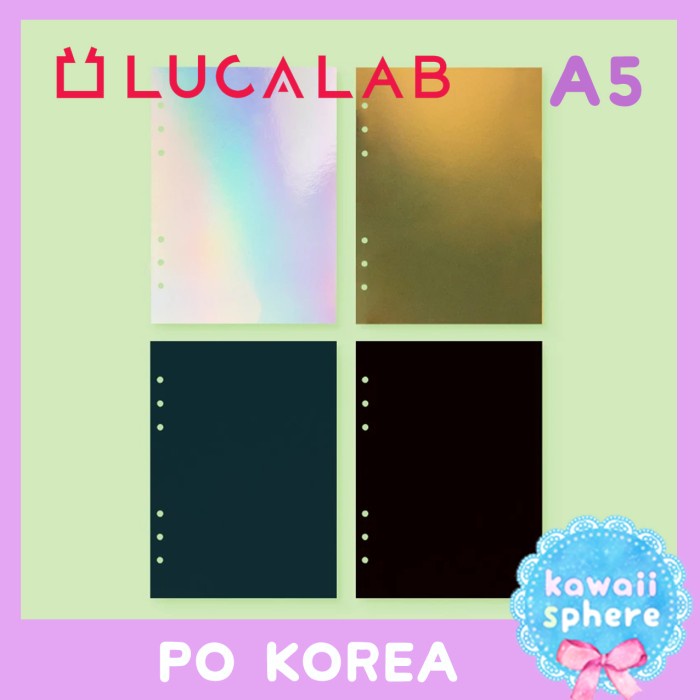 

LUCALAB A5 PAPER COVER - METAL REFILL RING BINDER KOREA