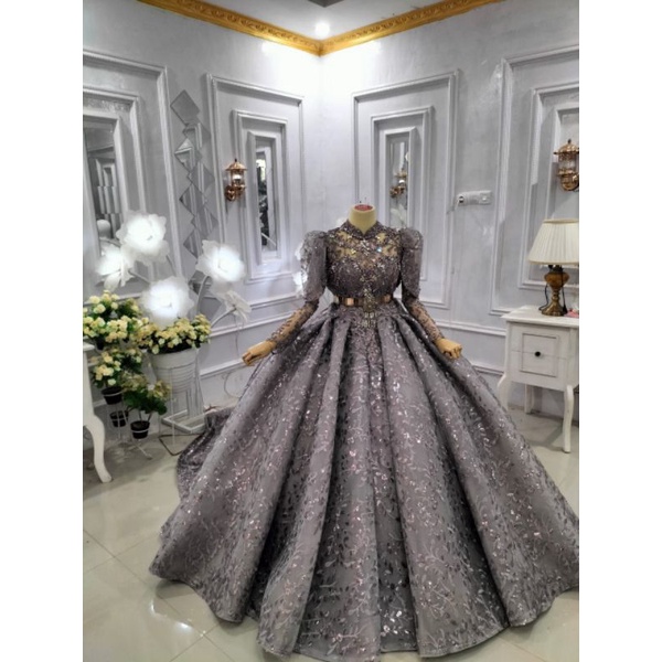 GAUN PENGANTIN MEWAH/GAUN PENGANTIN