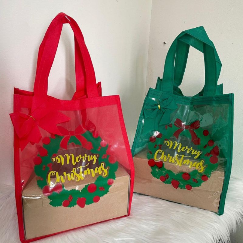 Goodie Bag Natal Christmas / Tas Hampers Natal / Tas Kain Goodybag