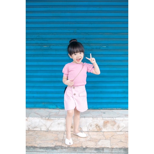 LITTLE CARACAL MASSIE SKORT ONESET BAJU ANAK SKORT ANAK FASHION ANAK PEREMPUAN 1-5 TAHUN
