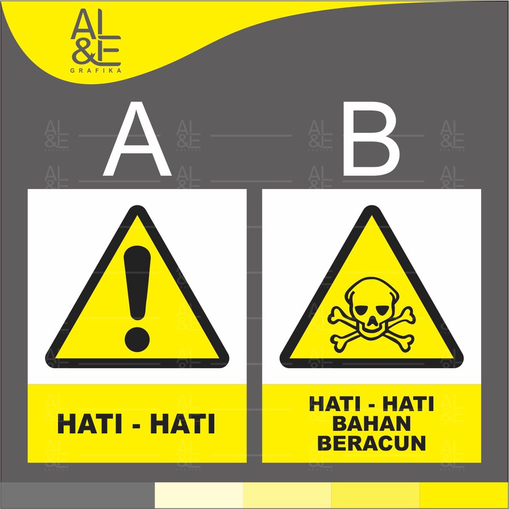 

047 STIKER SAFETY RAMBU-RAMBU K3_ RITRAMA INDOOR PREMIUM