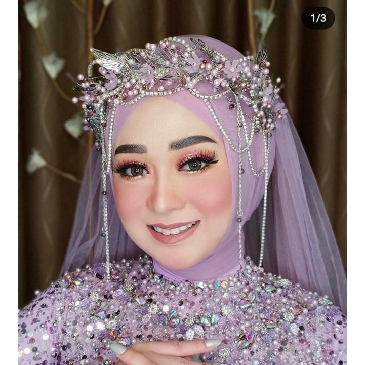 bandana wedding juntai diamon terbaru terlaris