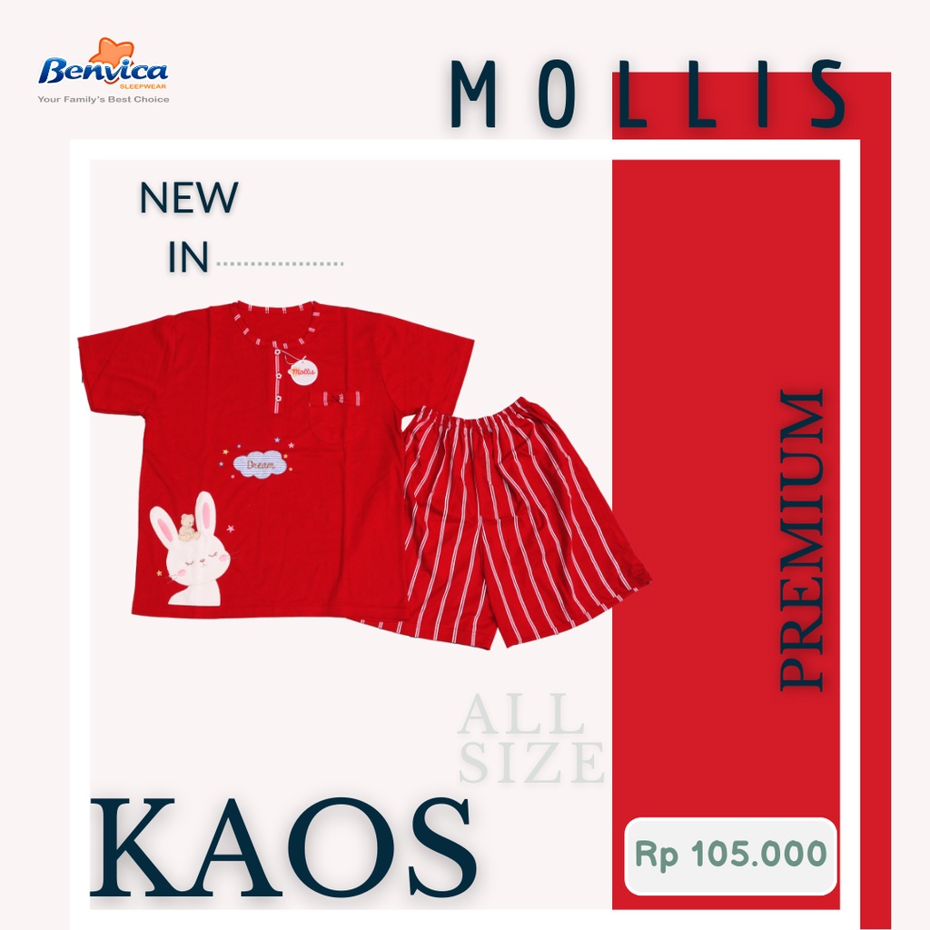 BAJU TIDUR CELANA PENDEK KAOS  ALL SIZE BANYAK MOTIF ADEM  MOLLIS AL - A