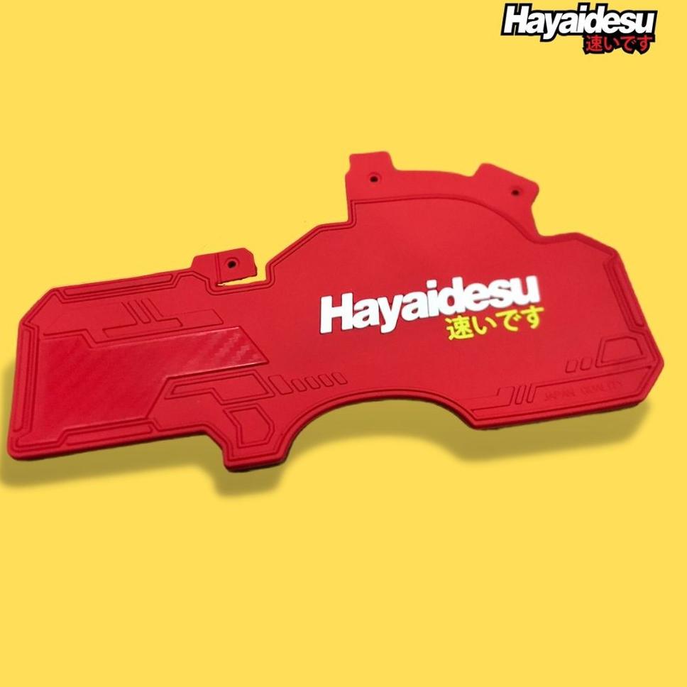 1P2 Hayaidesu Mudflap  Vario 110 Techno Karbu Aksesoris Variasi Penahan Lumpur