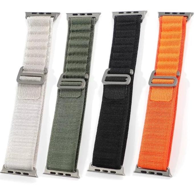 Strap Apple Watch Ultra Series 8 7 6 49mm 45mm Tali Jam Iwatch Nylon