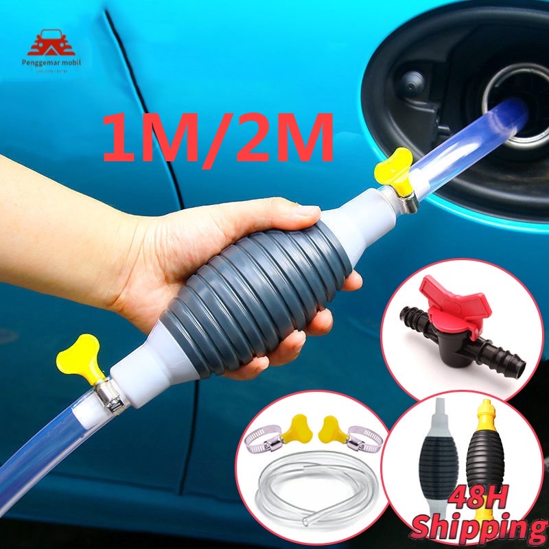 Pompa Manual Bensin/Pompa Siphon Manual Mobil/Pompa Tangan Selang Penyedot Sedot/Car Manual Fuel Tank Syphon Pump