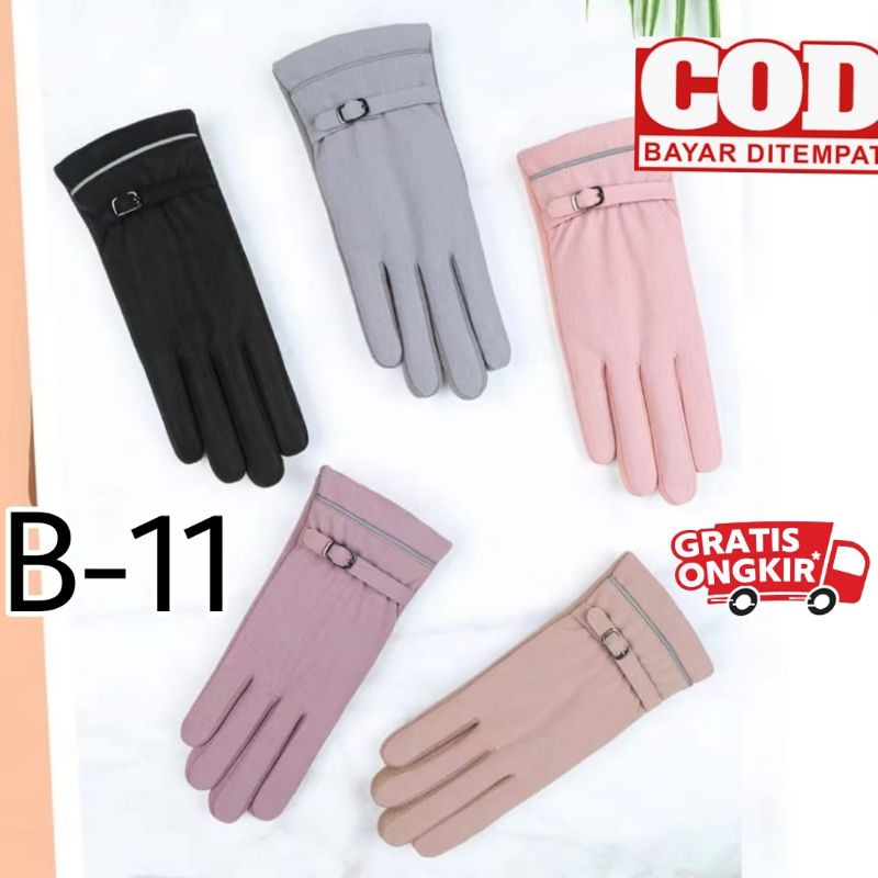 sarung tangan wanita touch screen fashion tebal B-11