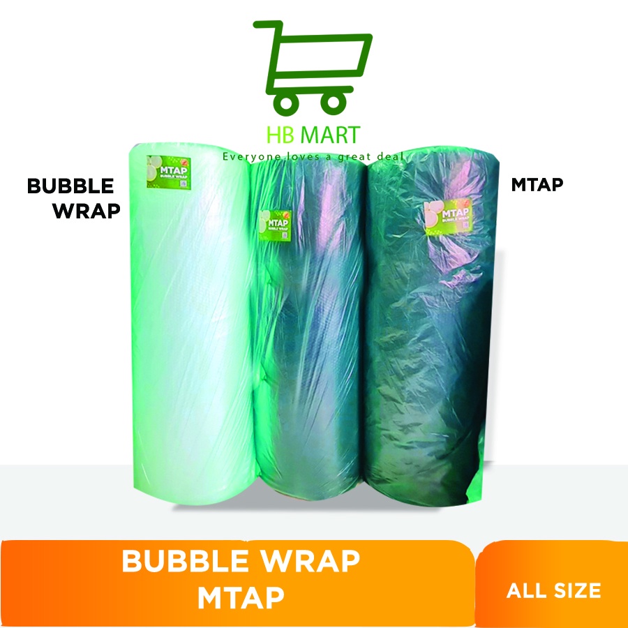 

BUBBLE WRAP MTAP BENING HITAM 1,25 M X 50 M FREE LAKBAN/ Mtap bubble wrap/plastik bubble/plastik gelembung 1.25 m x 50m