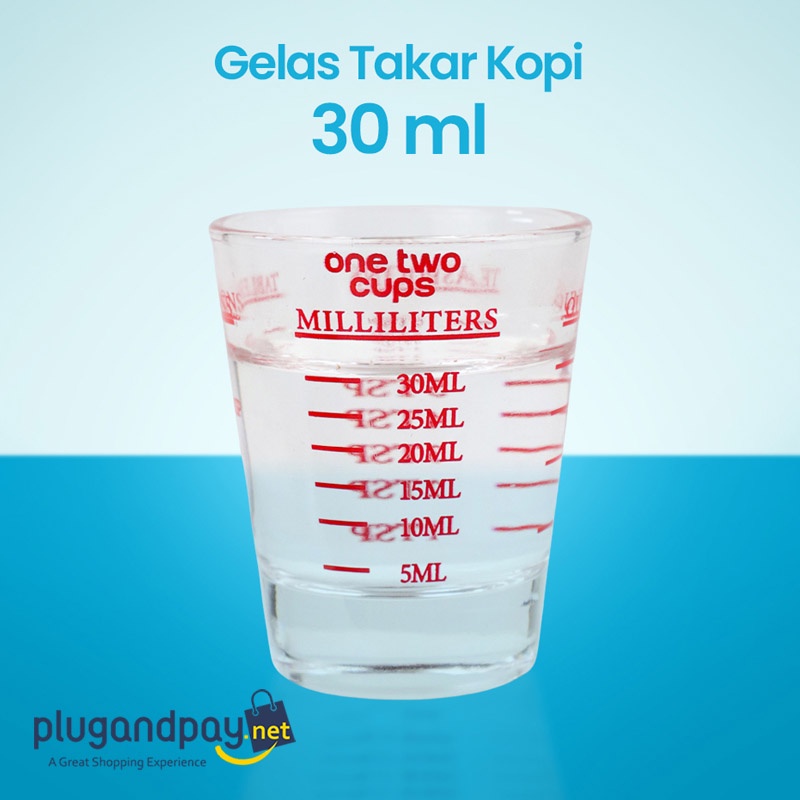 Jual Gelas Takar Kopi Espresso Glass Coffee 30ml Gelas Ukur Shot Shoot Portafilter Porta Alat 4534