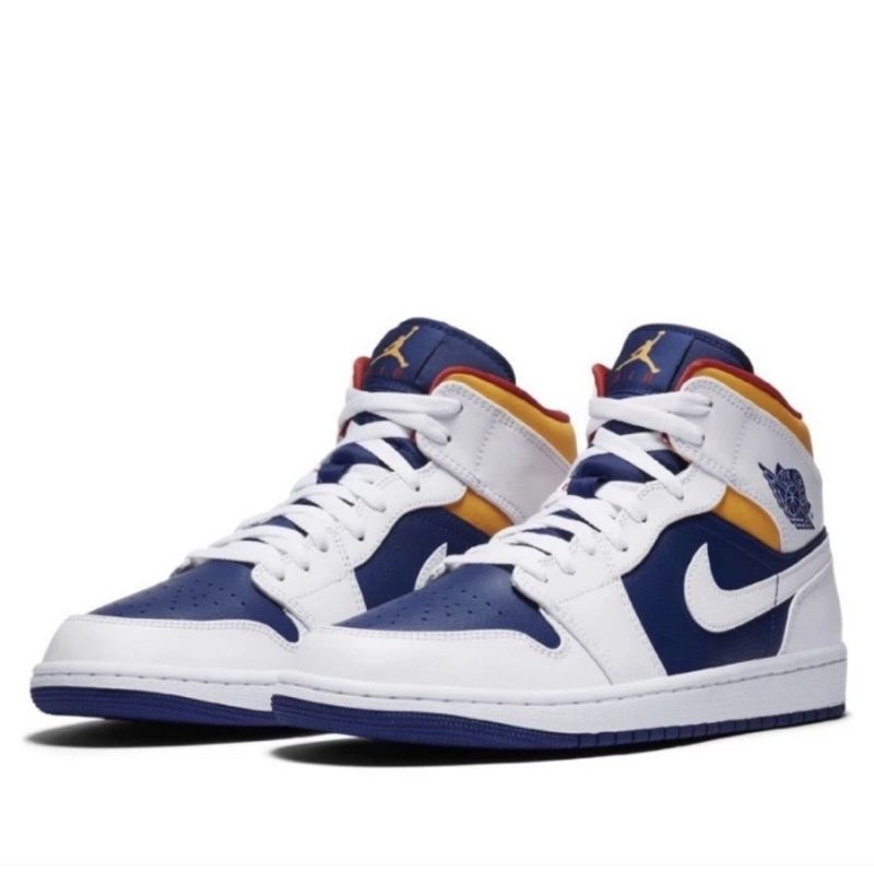 Air Jordan 1 Mid (GS) White Laser Orange