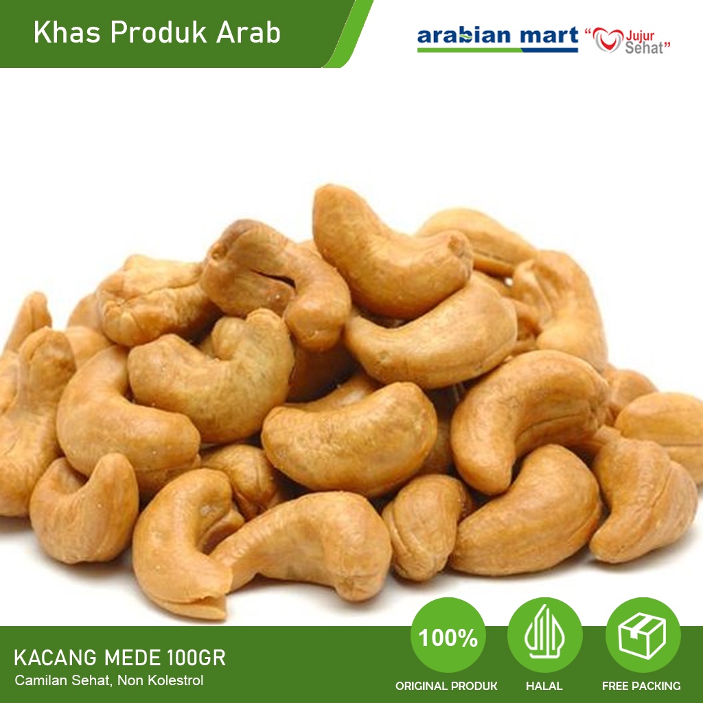 

Kacang Mede Mete Premium 100gr Gurih Lezat Matang Cashew Vitamin & Kalsium Sama Dengan Almond Susu - KACANG MEDE 100GR