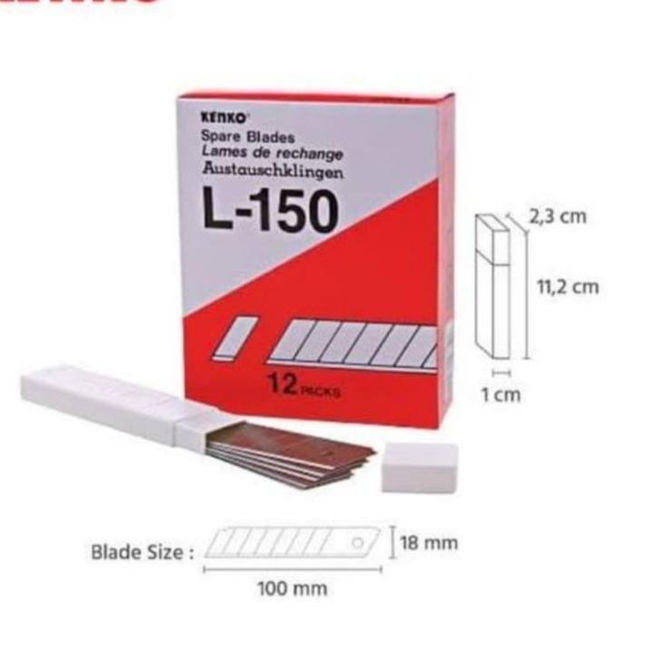 

グ ISI PISAU CUTTER KENKO L 150 (harga perpack isi 12 tube) ㊣