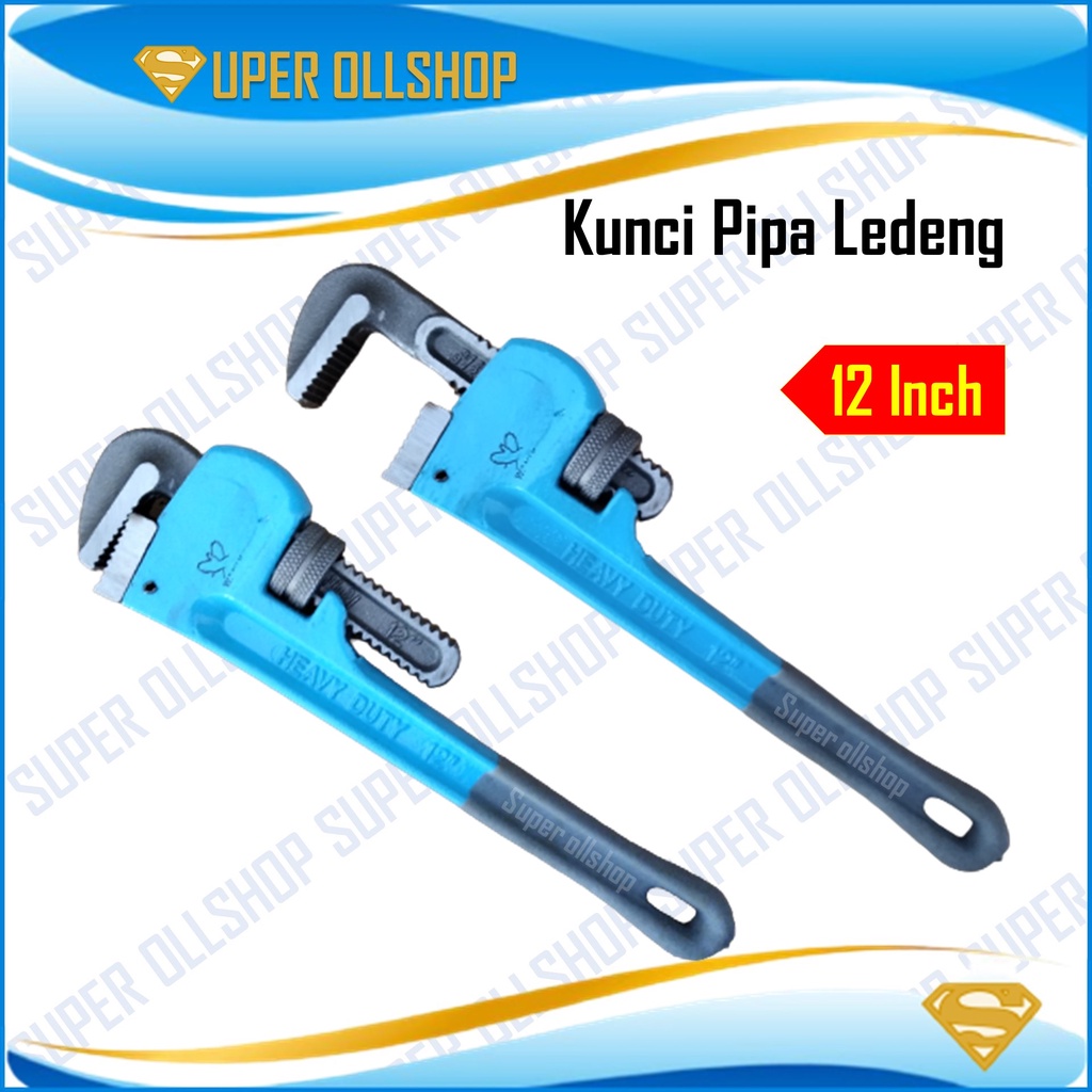 Kunci Pipa 12&quot; inch / Adjustable Pipe Wrench / Kunci Pipa Ledeng Heavyduty Murah