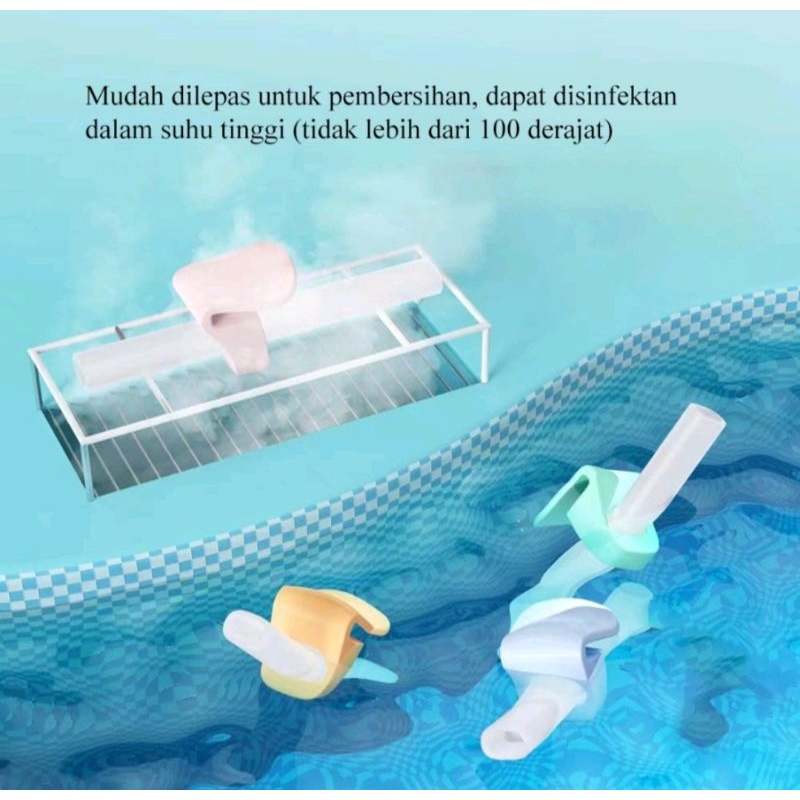 SEDOTAN KLIP SILIKON LEMBUT ANAK BAYI STRAW CLIP PIPET