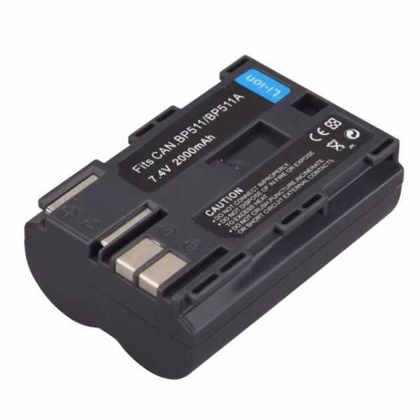 Battery for Canon BP-508 BP-511 BP-511A BP-512 BP-514 2000mAh