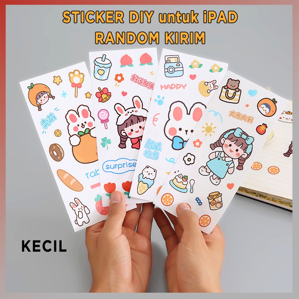 

Stiker DIY Lucu Dekorasi untuk iPad Case /Komputer/Laptop/PowerBank/ Sticker Diary Lucu Cantik Lembaran