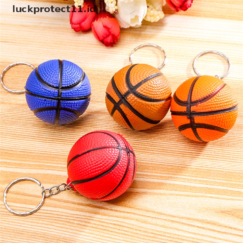 /Fashion Hot//// Gantungan Kunci Basket Lucu Bola Keyring Gantungan Kunci Perhiasan Hadiah Kreatif Random.