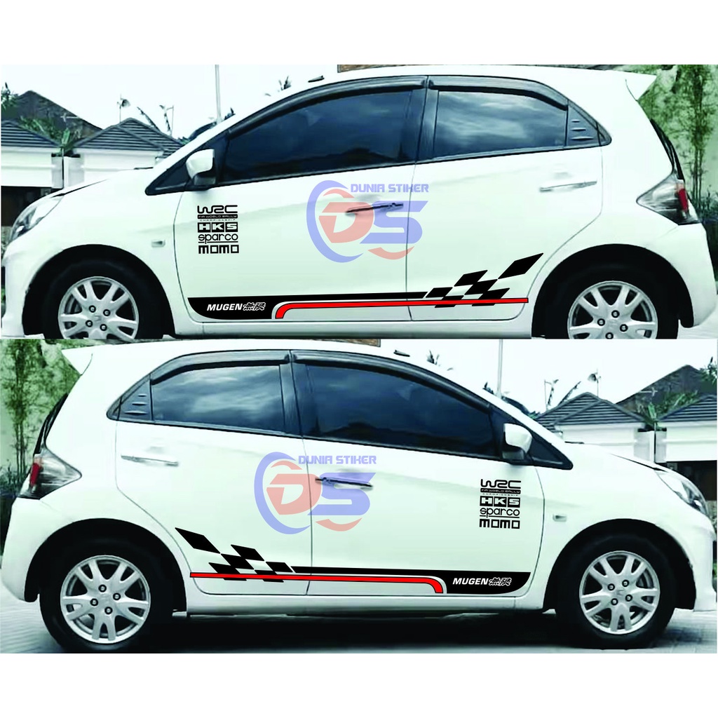 Stiker Cutting Mobil Brio Striping List Mugen Stiker Mobil Honda Brio Terbaru