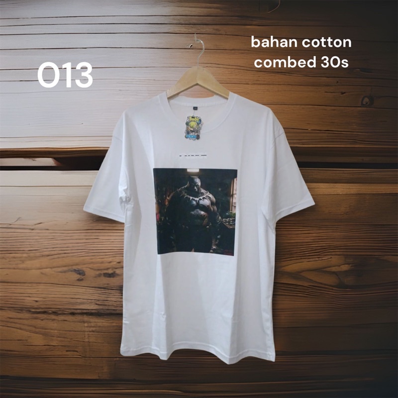 baju polos gambar DTF bahan cotton combed 24s unisex kode 013