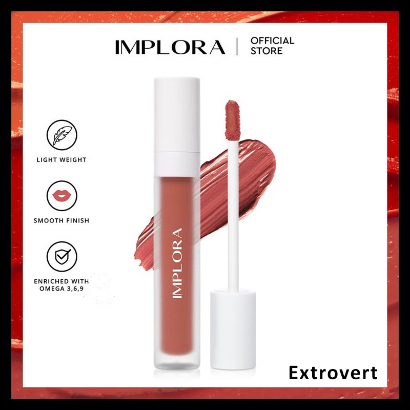 Implora Lip Velvet Matte | Lip Cream Velvet New BPOM