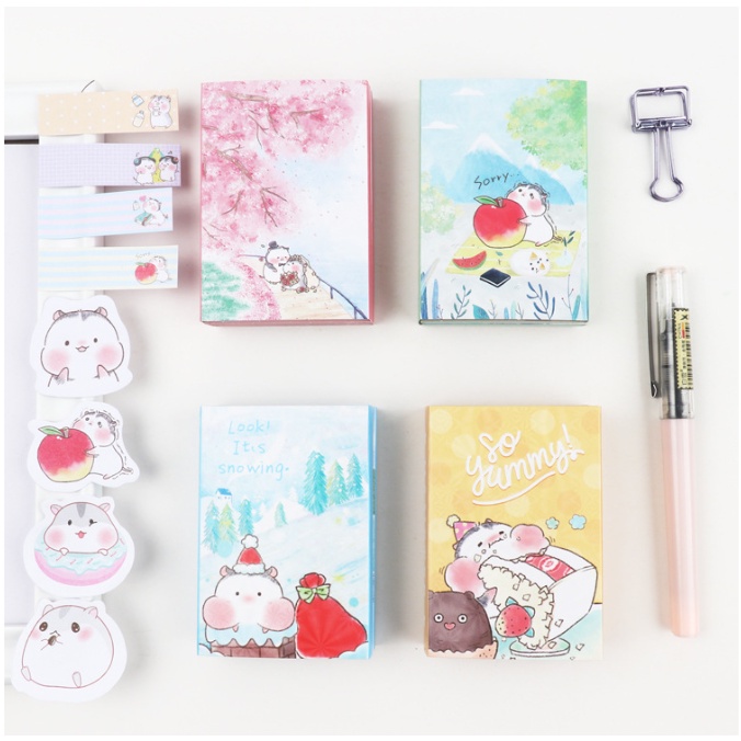 

Fat Hamster Series Sticky Note BOOK / kumpulan Sticky Notes Motif Fat Hamster