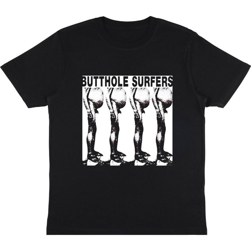 KAOS BAJU BUTTHOLE SURFERS - ALTERNATIVE TENTACLES | T-SHIRT BAND BUTTHOLE SURFERS | BAJU BAND BLACK