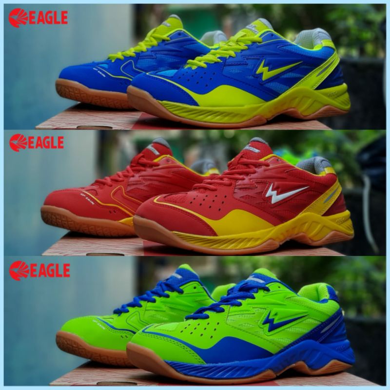 Sepatu badminton tenis eagle bahan premium high quality Original outsole lentur tidak mudah rusak