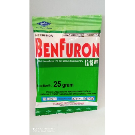HERBISIDA BENFURON 25GR || Obat rumput di padi