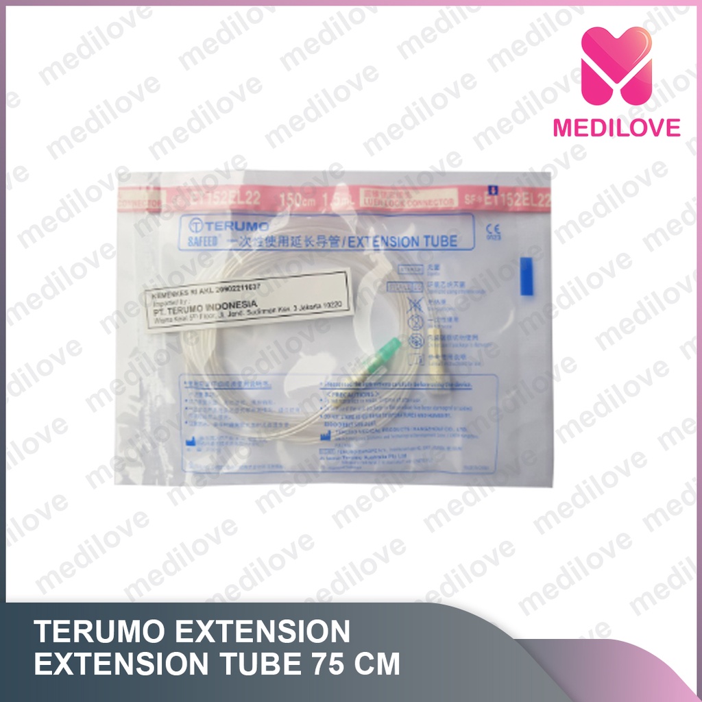 Extension Tube 75cm - 2.5ml Terumo / Selang Penghubung 75cm Pcs / EXTENSION TUBE 75cm Terumo / Terum