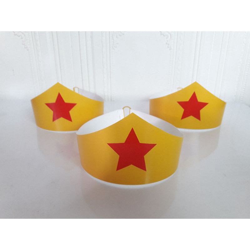 topi meligkar wonder woman logo / topi ultah wonder woman / topi melingkar wonder woman